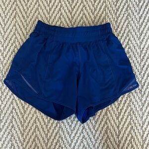 Lululemon shorts size 2 length 4 inch royal blue